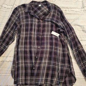 NWT Old Navy Button Down Plaid